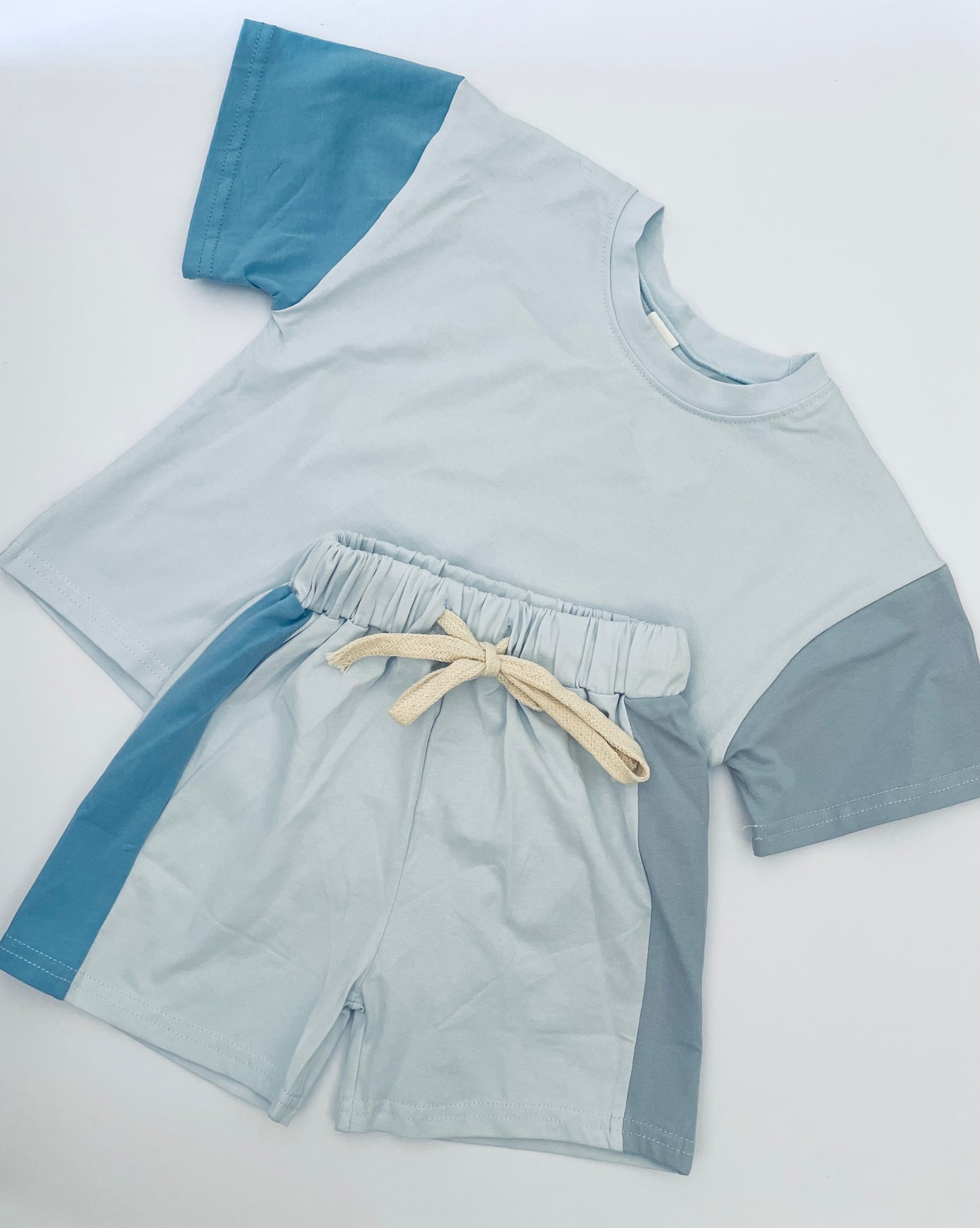 Blue Colour Block Set