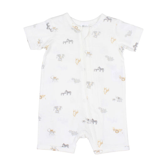 Bebe Safari Organic Short Sleeve Romper