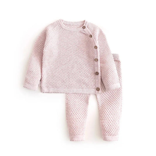 Baby Pink Knitted Set