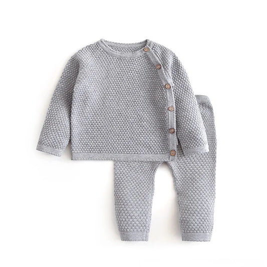 Baby Grey Knitted Set