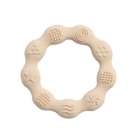 Cream Wavy Teether