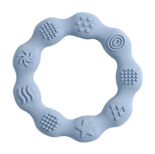 Blue Wavy Teether