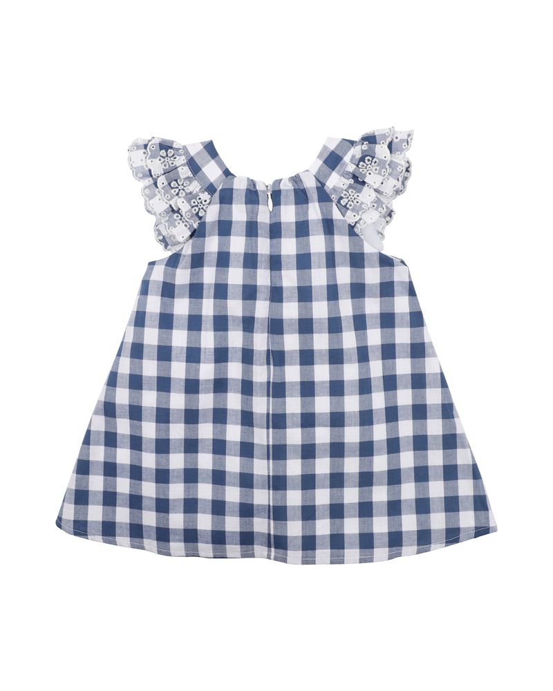 Bebe Hallie Cutwork Check Dress