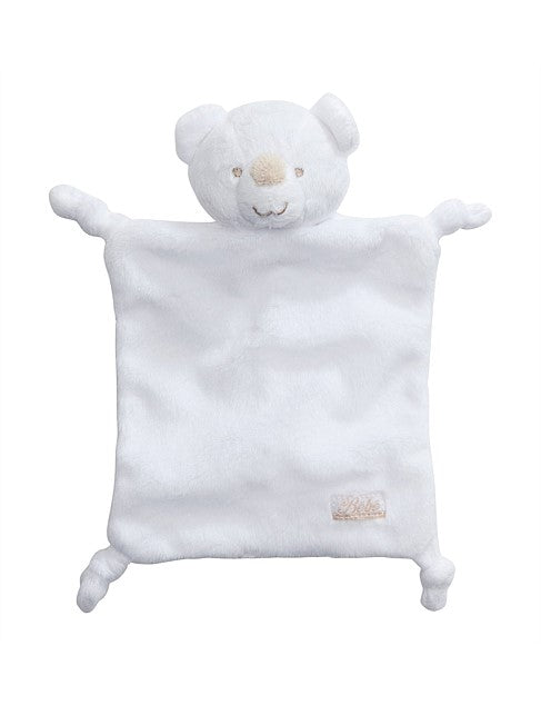 Bebe White Teddy Comforter